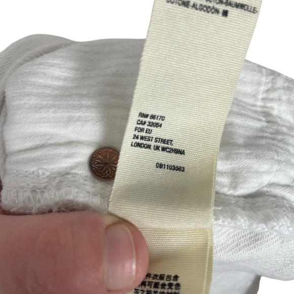 Free People Loving Good Vibrations Denim Shorts in White Size 28 - Picture 16 of 16